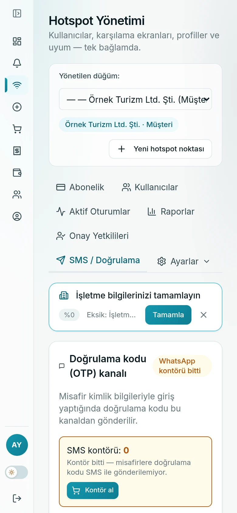 Aynı ekranın telefon görünümü; sol menü kapalı, içerik tek sütun.
